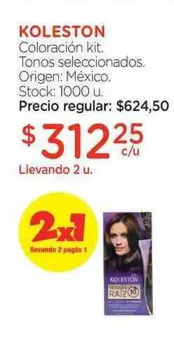 Farmacity Koleston Coloración Kit oferta