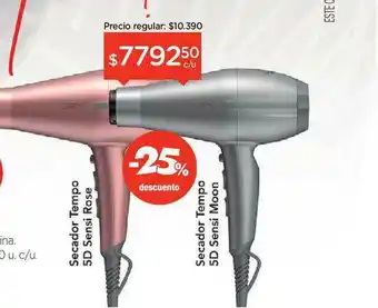 Farmacity Secador Tempo 5d Sensi Rose Secador Tempo 5d Sensi Moon -25% Descuento oferta