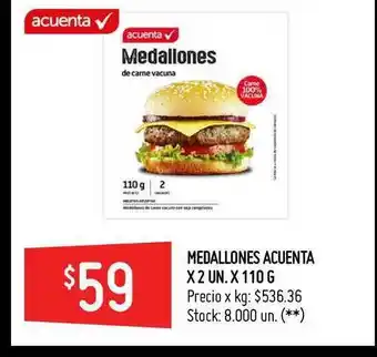 Changomas Medallones Acuenta x 110g oferta