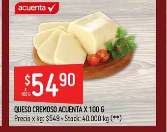 Changomas Queso Cremoso Acuenta x 100g oferta