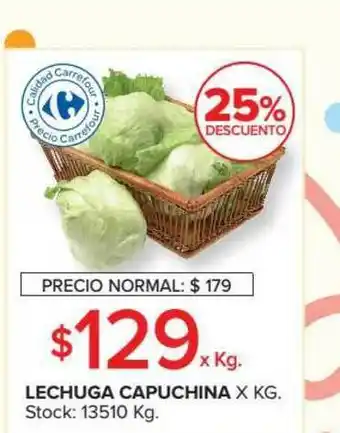 Carrefour Market Lechuga Capuchina 25% Descuento oferta