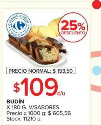 Carrefour Market Budín V-Sabores x 180g oferta