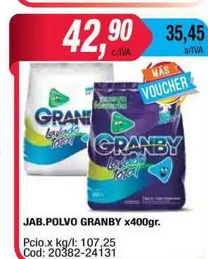 Maxiconsumo Jab.polvo Granby x 400gr oferta