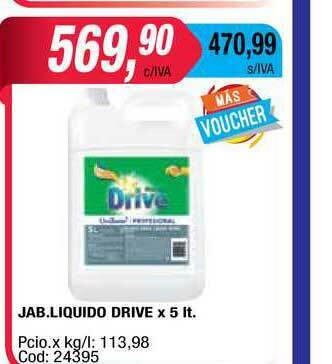 Maxiconsumo Jab.liquido Drive x 5lt oferta