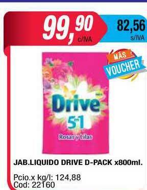 Maxiconsumo Jab. Liquido Drive D-pack x 800ml oferta