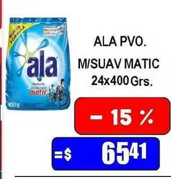 Dulcenter Ala Pvo. M Suav Matic Core 24x400grs oferta