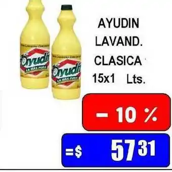 Ayudin Lavand. Clasica 15x1lts