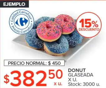 Carrefour DONUT GLASEADA X U oferta