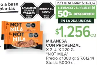 Carrefour MILANESA CON PROVENZAL X 2U X 220G oferta