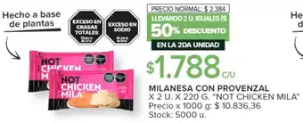 Carrefour MILANESA CON PROVENZAL X 2U X 220G oferta