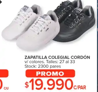 Carrefour ZAPATILLA COLEGIAL CORDÓN 27 al 33 oferta