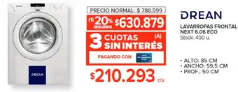 Carrefour DREAN LAVARROPAS FRONTAL NEXT 6.06 ECO oferta