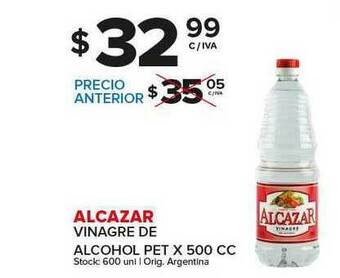 Carrefour Maxi Alcazar Vinagre De Alcohol oferta