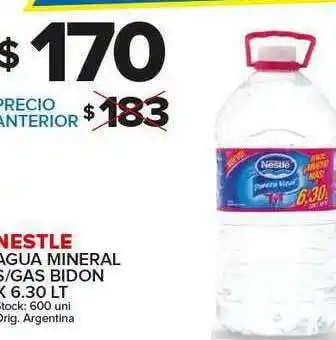 Carrefour Maxi Nestle Agua Mineral S Gas Bidon oferta