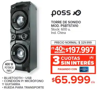 Carrefour TORRE DE SONIDO MOD. PSBTST410 oferta