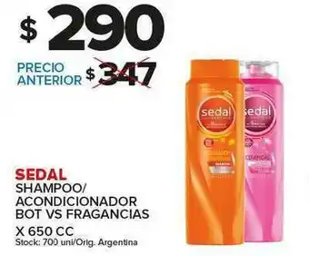 Carrefour Maxi Sedal Shampoo Acondicionador x 650cc oferta