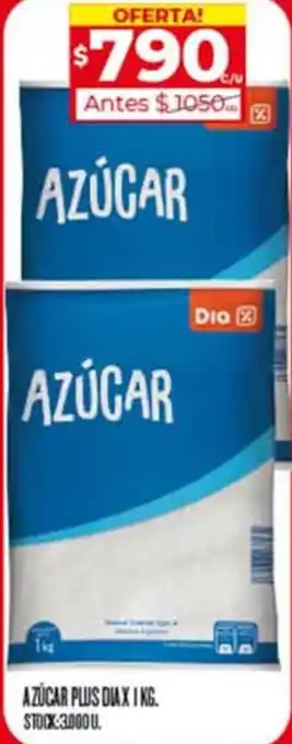 Supermercados DIA AZÚCAR PLUS DIA X 1KG oferta