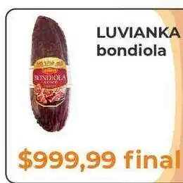 Pasos Supermercado Luvianka Bondiola oferta