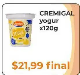 Pasos Supermercado Cremigal Yogur x 120gr oferta
