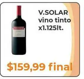 Pasos Supermercado V.solar Vino Tinto x 1.125lt oferta