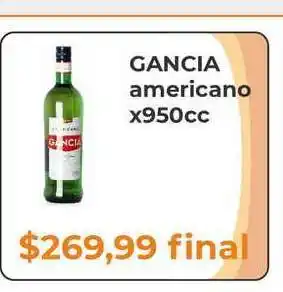 Pasos Supermercado Gancia Americano x 950cc oferta