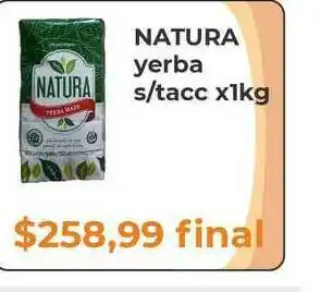 Pasos Supermercado Natura Yerba S Tacc x 1kg oferta