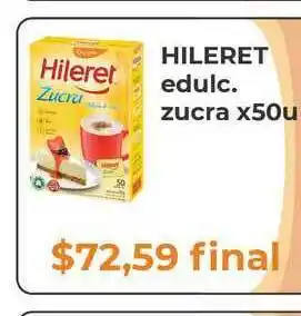 Pasos Supermercado Hileret Edulc. Zucra x 50u oferta
