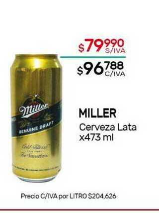 Nini Mayorista Miller Cerveza x 473ml oferta