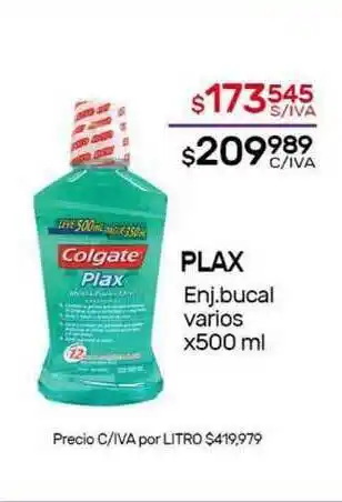 Nini Mayorista Plax Enj. Bucal Varios x 500ml oferta