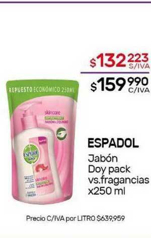 Nini Mayorista Espadol Jabón Doy Pack x 250ml oferta