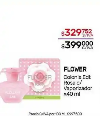 Nini Mayorista Flower Colonia Edt Rosa C Vaporizador x 40ml oferta