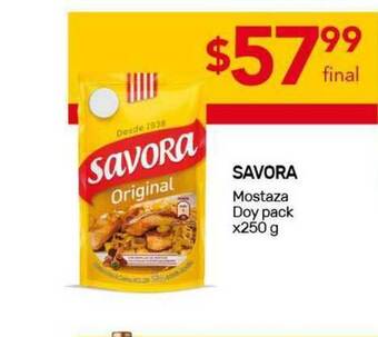 Nini Mayorista Savora Mostaza Doy Pack x 250g oferta