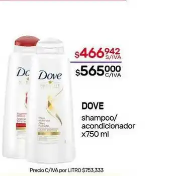 Nini Mayorista Dove Shampoo Acondicionador x 750ml oferta
