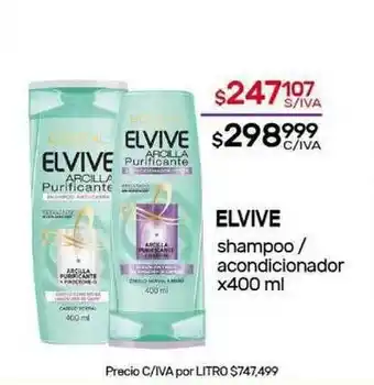 Nini Mayorista Elvive Shampoo Acondicionador x 400ml oferta