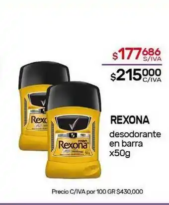 Nini Mayorista Rexona Desodorante En Barra 50g oferta