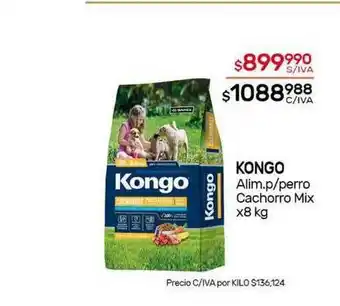 Nini Mayorista Kongo Alim. P Perro Cachorro Mix x8 kg oferta
