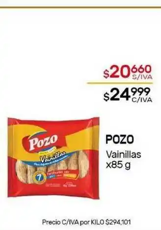 Nini Mayorista Pozo Vainillas x 85g oferta