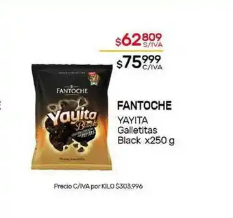 Nini Mayorista Fantoche Yayita Galletitas Black x 250 g oferta