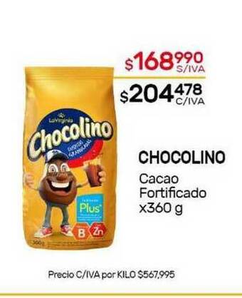 Nini Mayorista Chocolino Cacao Fortificado oferta