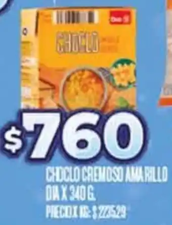 Supermercados DIA CHOCLO CREMOSO AMARILLO DIA X 340G oferta