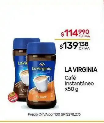 Nini Mayorista La Virginia Café Instantáneo x 50 g oferta