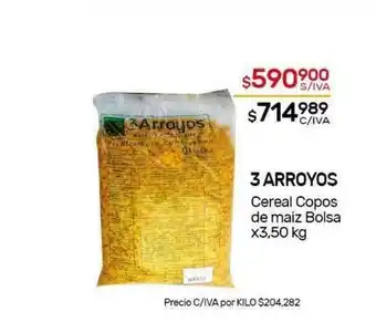 Nini Mayorista 3 Arroyos Cereal Copos De Maiz Bolsa oferta