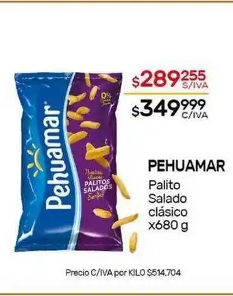 Nini Mayorista Pehuamar Palito Salado Clásico x 680 g oferta