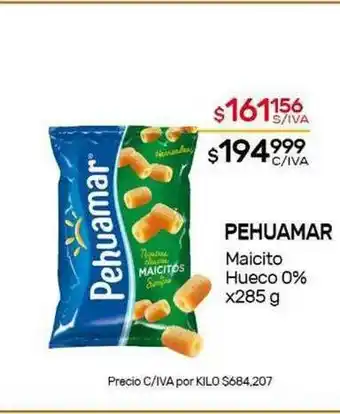 Nini Mayorista Pehuamar Maicito Hueco 0% x 285 g oferta