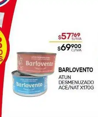 Nini Mayorista Barlovento Atun Desmenuzado Ace Nat x 170 g oferta