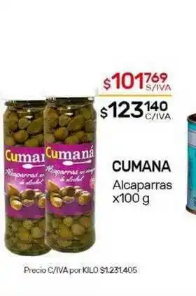 Nini Mayorista Cumana Alcaparras x 100 g oferta