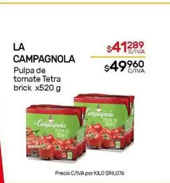 Nini Mayorista La Campagnola Pulpa De Tomate x 520 g oferta