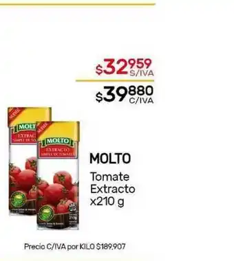 Nini Mayorista Molto Tomate Extrato x 210 g oferta