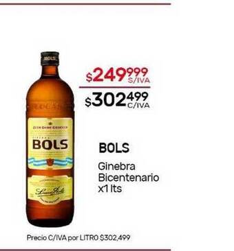 Nini Mayorista Bols Ginebra Bicentenario oferta