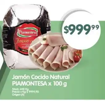 Supermercados Buenos Días Jamón Cocido Natural PIAMONTESA x 100g oferta